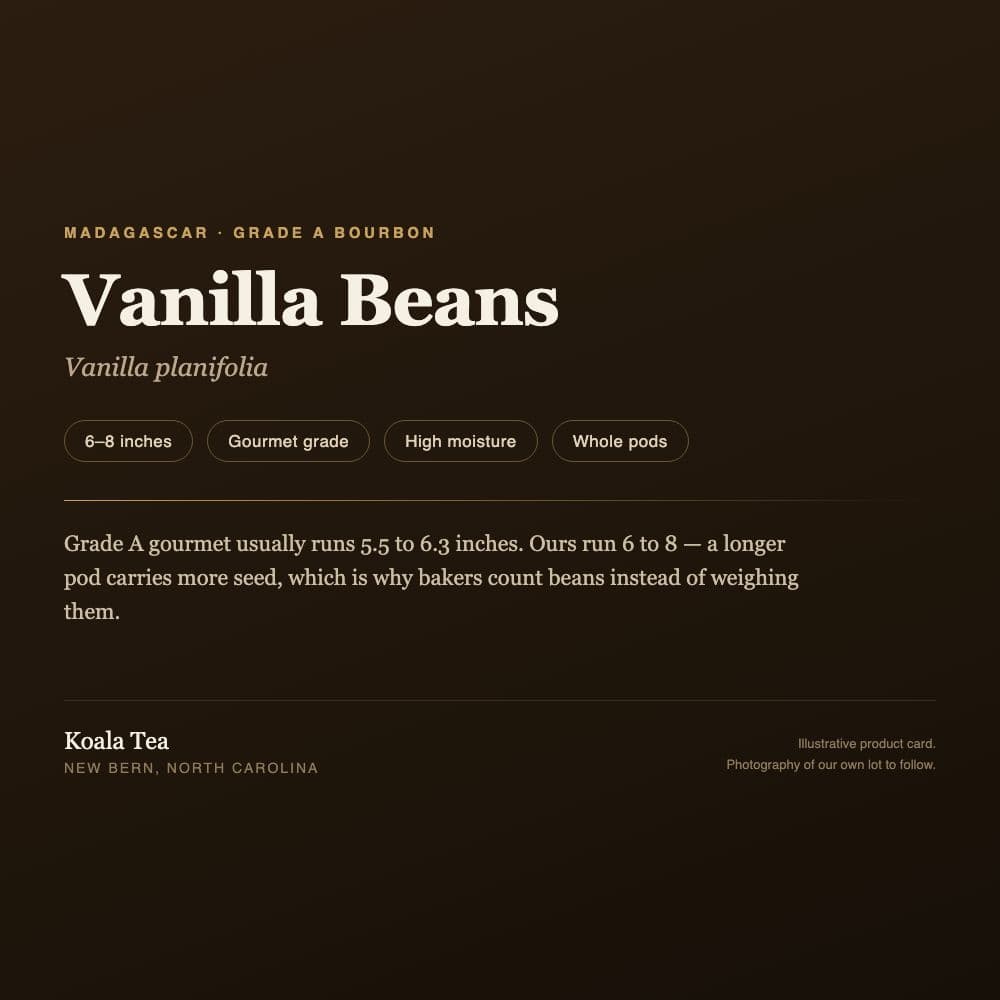 Madagascar Vanilla Beans — Grade A Bourbon